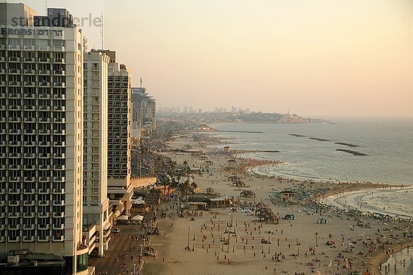 Skyline  Skylines  über  Strand  Ansicht  Naher Osten  Israel