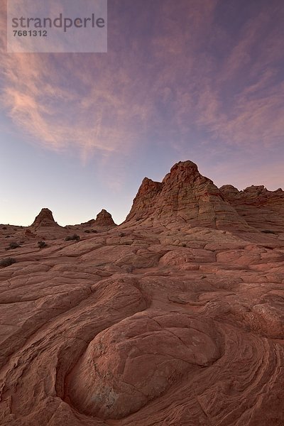 Vereinigte Staaten von Amerika  USA  Muster  Wolke  Morgendämmerung  Nordamerika  pink  Arizona  Erosion  Schnittmuster