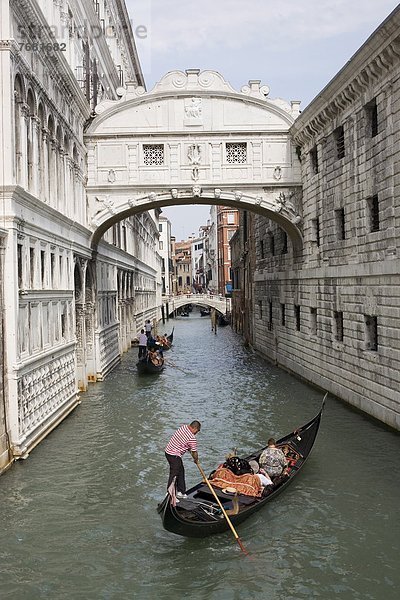 Europa  UNESCO-Welterbe  Venetien  Seufzerbrücke  Italien  Venedig