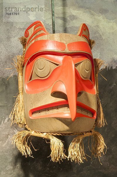 Nordamerika Maske British Columbia Kanada Haida Erbe