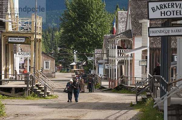 Straße  Stadt  Geschichte  Nordamerika  Gold  British Columbia  Kanada  alt