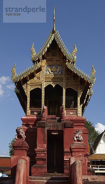 Wat Hariphunchai Temple  Lamphun in Thailand                                                                                                                                                            
