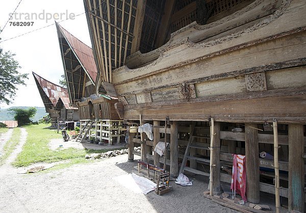 Ländliches Motiv ländliche Motive Lifestyle Gebäude Dorf Insel Südostasien Asien Indonesien Sumatra