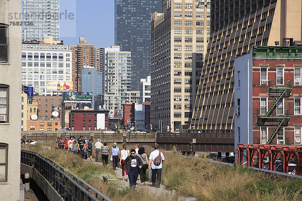 Vereinigte Staaten von Amerika  USA  New York City  Geländer  Nostalgie  Nordamerika  öffentlicher Ort  heben  Manhattan