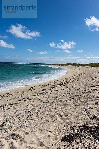 Strand  weiß  Sand  Karibik  Westindische Inseln  Mittelamerika  Antigua und Barbuda