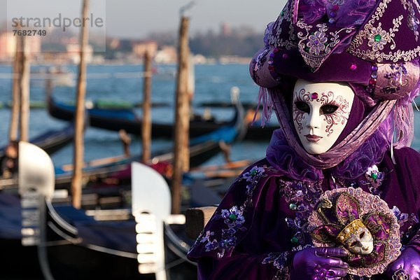 Europa  Karneval  Maske  Venetien  Markusplatz  Italien  Venedig