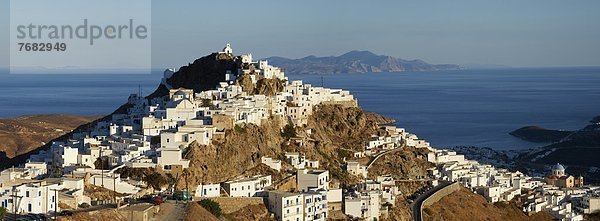 Europa Felsen Stadt Kykladen Griechenland Griechische Inseln