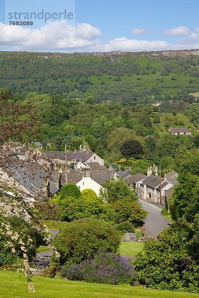 Europa  Ecke  Ecken  Großbritannien  Dorf  Derbyshire  England