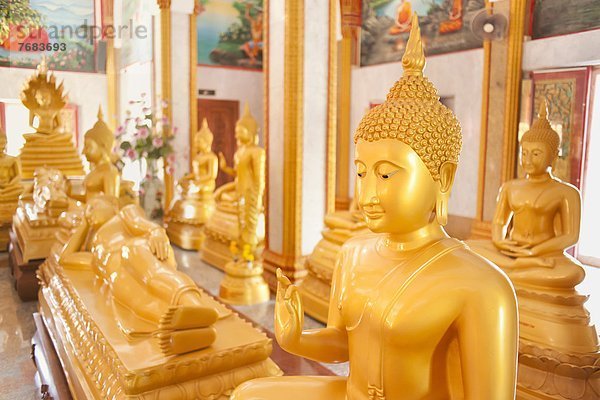 Statue  Buddhistischer Tempel  Südostasien  Asien  Phuket  Thailand