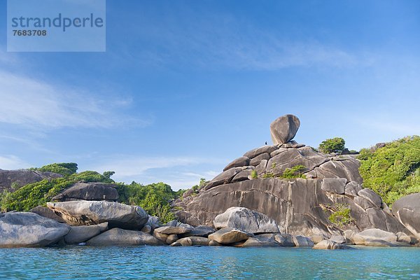 Felsbrocken  Strand  Anordnung  Südostasien  Asien  Phuket  Thailand