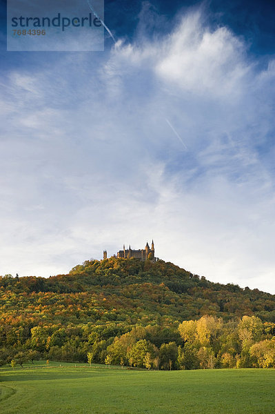 Burg Hohenzollern  Hechingen  Schwäbische Alb  Baden-Württemberg  Deutschland  Europa