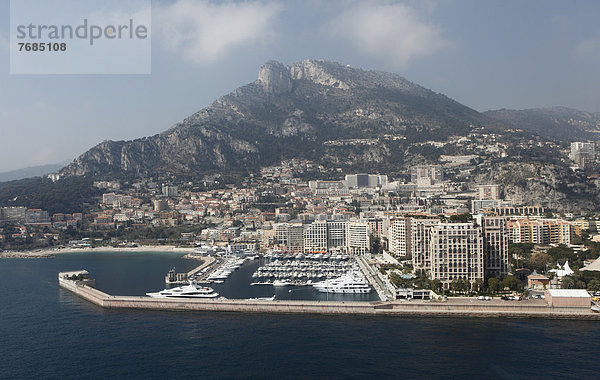 Hafen Frankreich Europa Mütze Ansicht Cote d Azur Mittelmeer