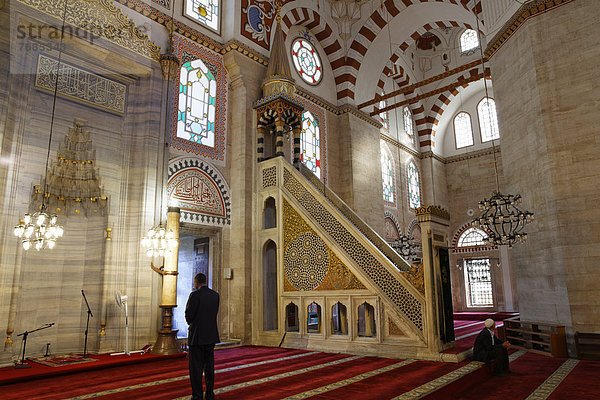 Minbar  Sehzade-Moschee  Prinzen-Moschee  erbaut von Sinan  Stadtteil Schehzade oder auch Sarachane im Stadtteil Fatih