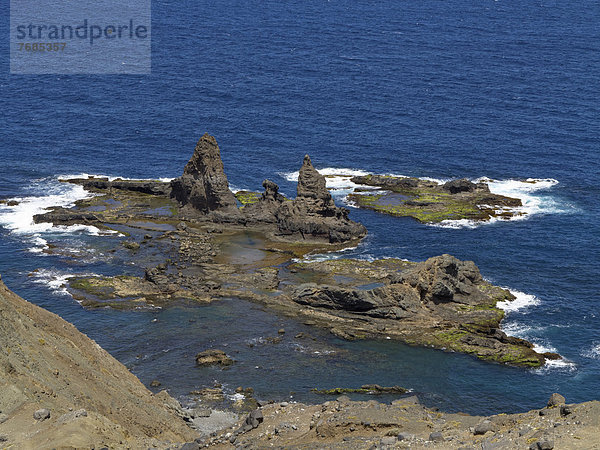 Roques de Arguamul  Baja de los Roques  Gemeinde Vallehermoso  La Gomera  Kanaren  Kanarische Inseln  Spanien  Europa