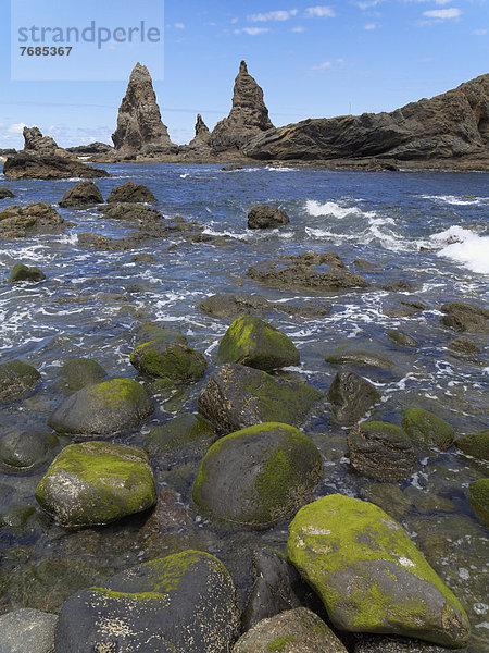 Roques de Arguamul  Baja de los Roques  Gemeinde Vallehermoso  La Gomera  Kanaren  Kanarische Inseln  Spanien  Europa