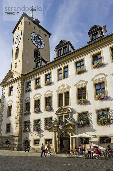 Europa Bayern Deutschland Oberpfalz Altes Rathaus