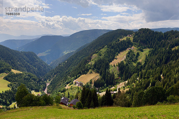 Panoramablick bei Luttach  Ahrntal  Zillertaler Alpen