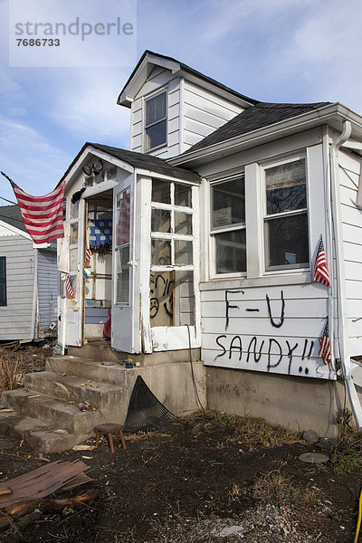 Wohnhaus Sand Inhaber Nachricht Schwierigkeit Vernichtung Hurrikan