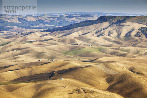 Luftaufnahme der trockenen ländlichen Landschaft