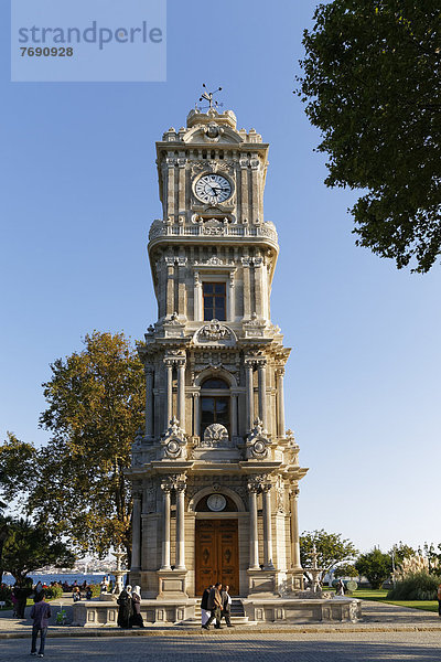 Barocker Uhrturm von Dolmabahçe  Dolmabahce