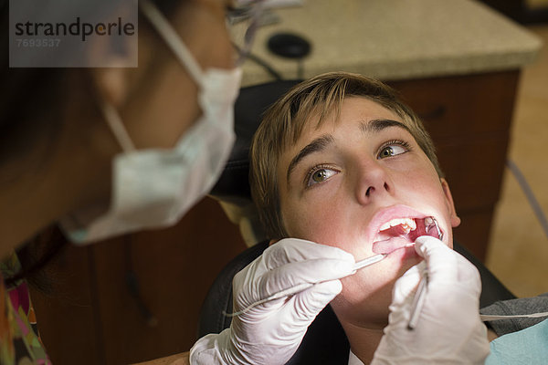 Zahnpflege  Untersuchung