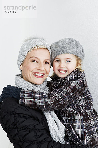 Nahaufnahme des lächelnden Gesichts der Mädchen