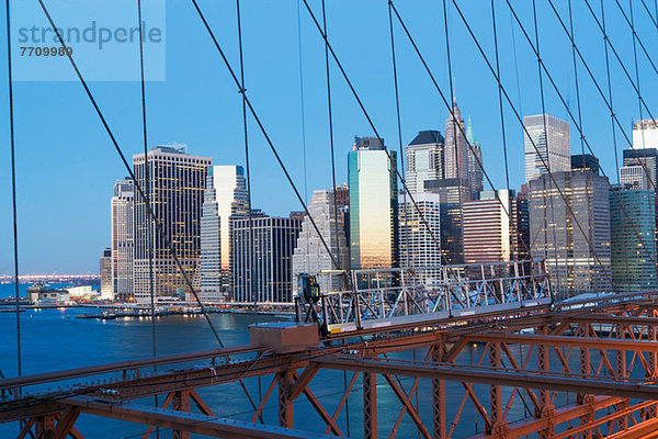 New York City Brücke und Skyline