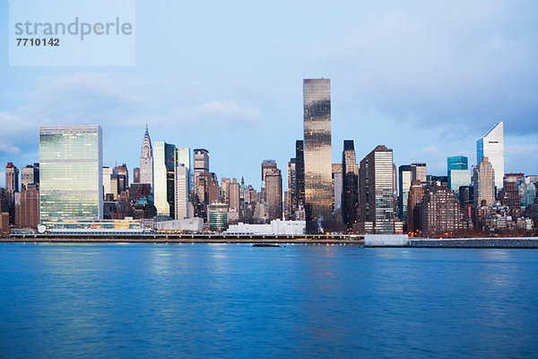 New York City Skyline und Wasserfront