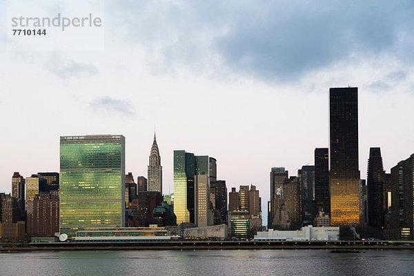 New York City Skyline und Wasserfront