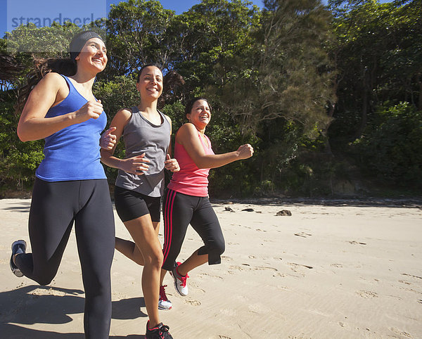 Three Women Running  Gold Coast Queensland Australia