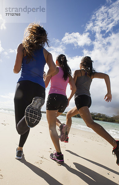Three Women Running  Gold Coast Queensland Australia