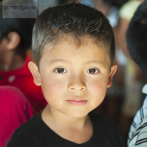 Portrait Of A Young Boy  Guatemala City Guatemala