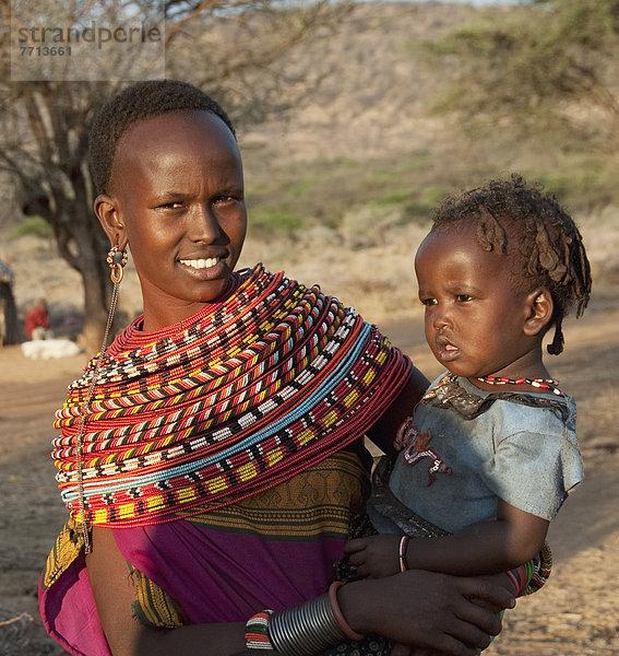 Frau  Tochter  Kenia  Volksstamm  Stamm