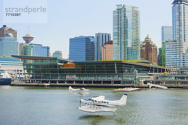 Hafen nehmen fliegen fliegt fliegend Flug Flüge Rede Reden Wasserflugzeug Hintergrundbild Vancouver