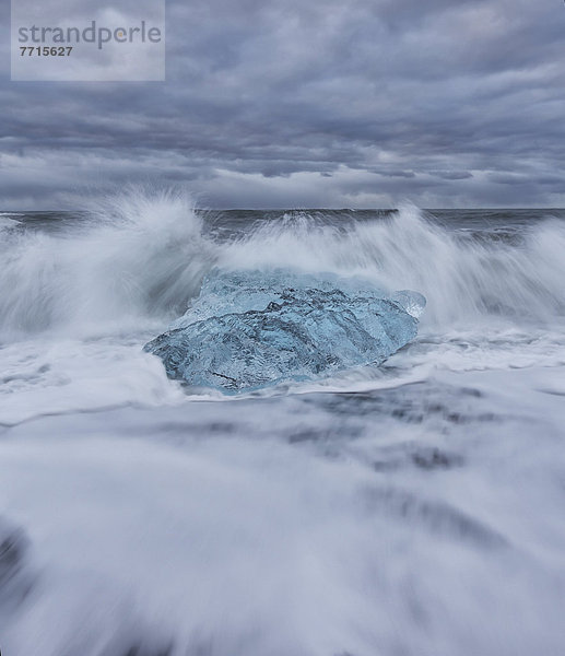 Mütze Ozean Eis Vatnajökull Unfall Atlantischer Ozean Atlantik Kalb Island