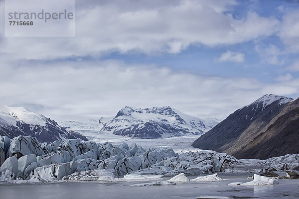 Nationalpark  Mütze  Eis  Gletscher  Vatnajökull  1  Größe  Island