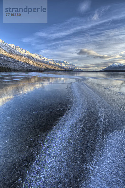A frozen annie lake Whitehorse yukon canada