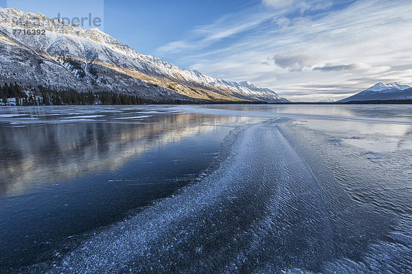A frozen annie lake Whitehorse yukon canada