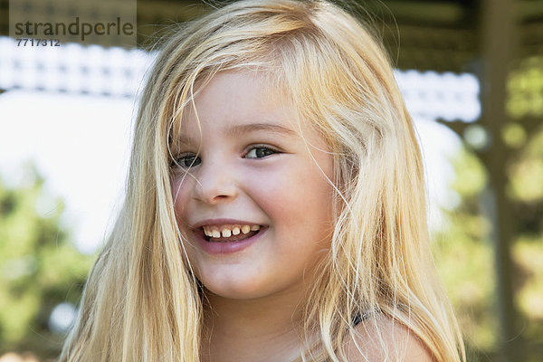 Portrait  lachen  jung  Mädchen  blond