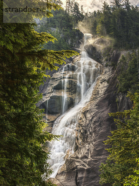 Scenic of shannon falls British columbia canada