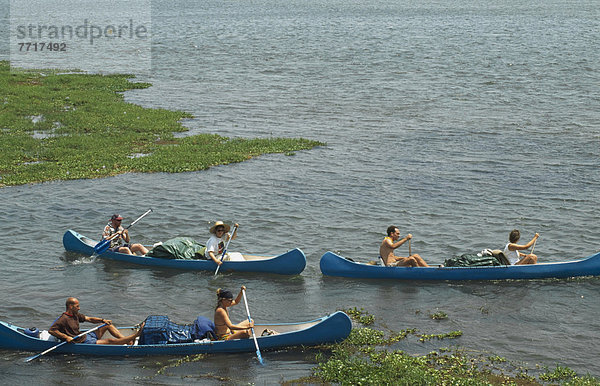 Mana Pools  Canoeing Zambezi River