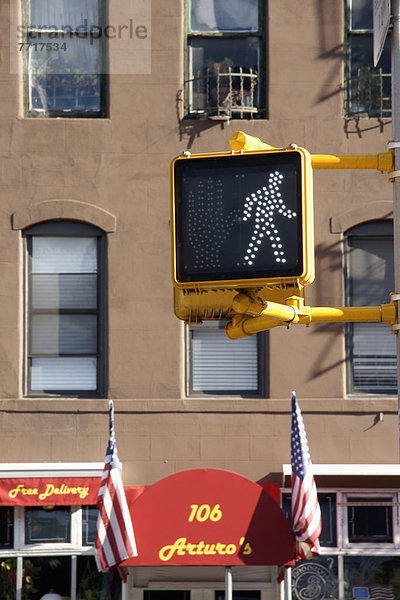 Walk Signal In Soho  Lower Manhattan