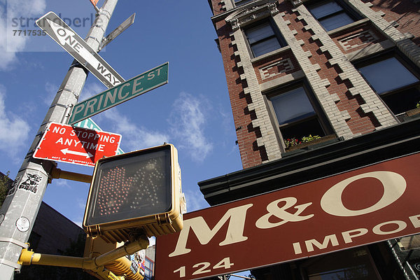 Street Signs In Soho  Lower Manhattan