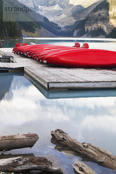 Nationalpark See Dock Kanu rot Banff