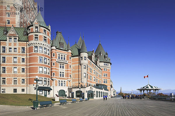 Chateau frontenac and dufferin terrace Quebec city quebec canada