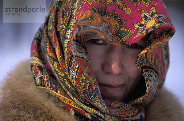 Portrait  Frau  Russland  Sibirien  Volksstamm  Stamm