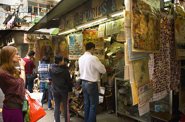 Straße  Tourist  kaufen  Erinnerung  China  Hongkong  Markt