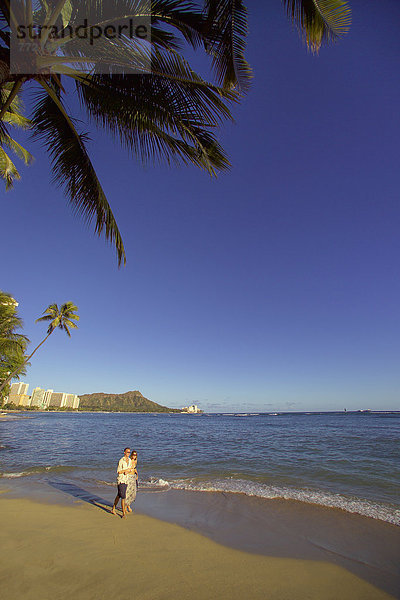 gehen  Strand  Hintergrund  Diamant  Hawaii  Oahu  Waikiki Beach