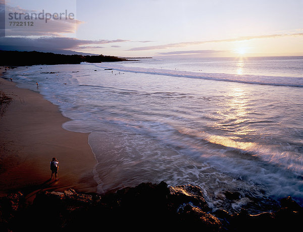 Hawaii  Big Island  Fotografie  nehmen  Strand  Sonnenuntergang  Tourist  Schönheit  Hawaii