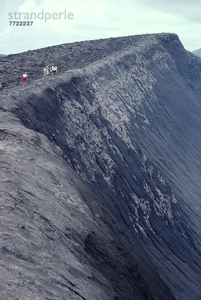 Vulkan  hoch  oben  wandern  Gast  vorwärts  Vanuatu